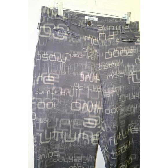00's Moschino Jeans Text Script Straight-Leg-Pant - Picture 3 of 9